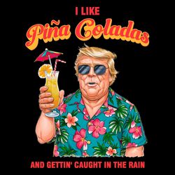 only png file - funny i like pina coladas caricature trump png
