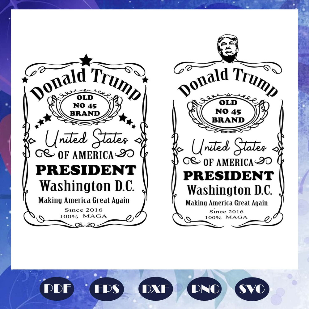 Trump Label 2020 Maga SVG Donald Trump President 2020 SVG Patriotic SVG For Silhouette Files For Cricut.jpg