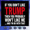 Trump Quote - If You Don't Like Trump Then You Probably Wont Like Me Trump SVG.jpg