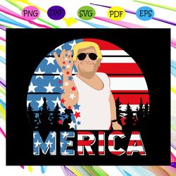 vintage merica trump bae funny 4th of july trump salt freedom independence day svg