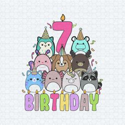 its my 7th birthday squish squad mallow svg