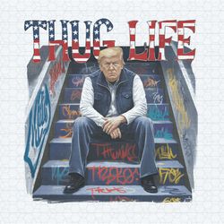 retro donald trump thug life presidental election png