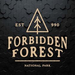 forbidden forest national park est 990 svg