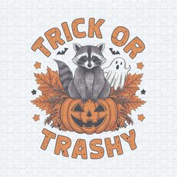 vintage trick or trashy raccoon ghost png