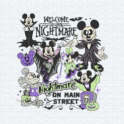 welcome to our nightmare on main street svg