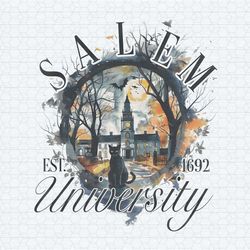 salem university est 1692 witchy halloween png