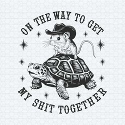 vintage on the way to get my shit together png