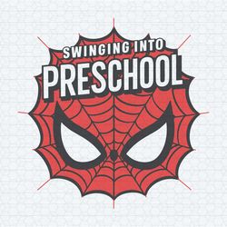 swinging into preschool summer end svg
