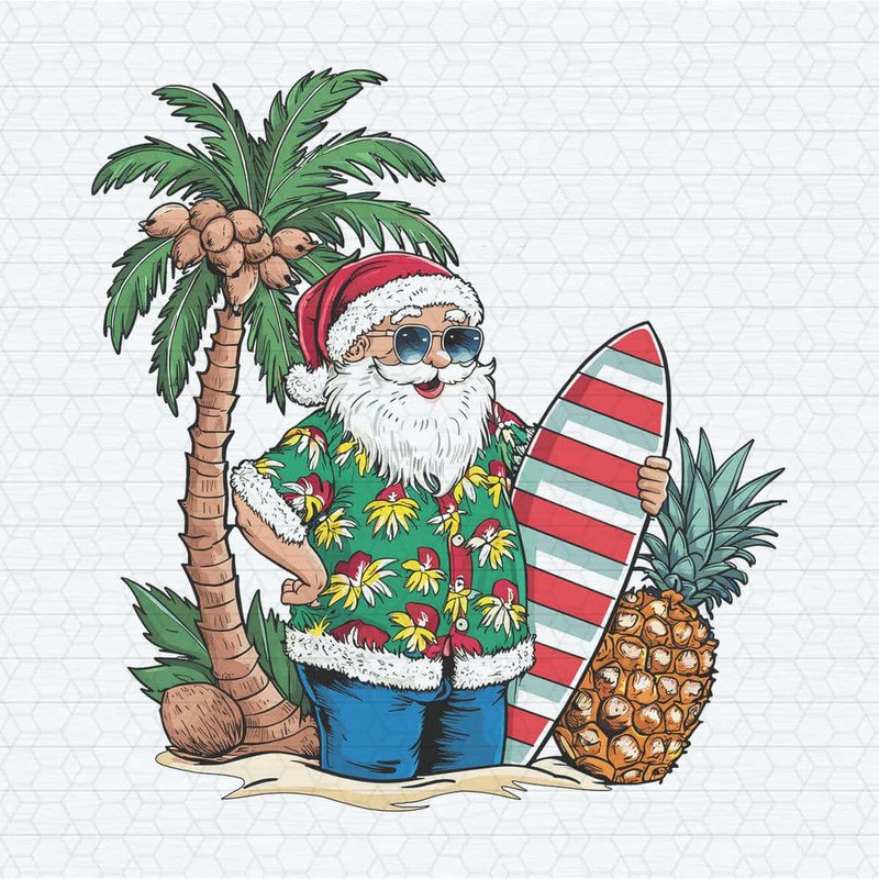 Christmas In July Santa In Summer PNG.jpg