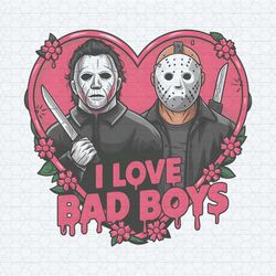i love bad boys jason voorhees vs michael myers png