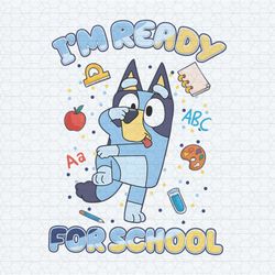 bluey bingo i'm ready for school png v2