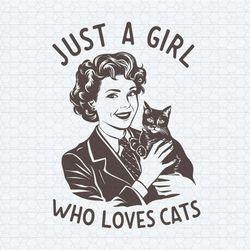 just a girl who loves cats png