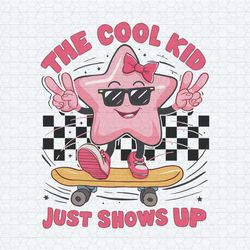 pink girl the cool kid just showed up png