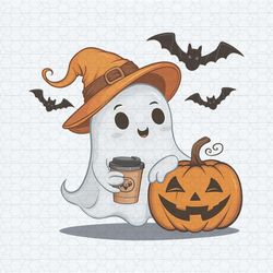 cute ghost halloween coffee bougie ghost png