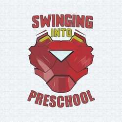 iron man swinging into preschool svg