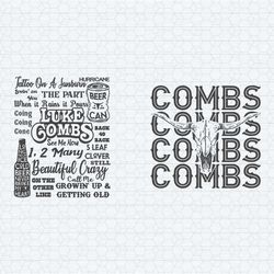 luke combs tattoo on a sunburn bull head svg