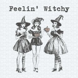retro feelin witchy halloween png
