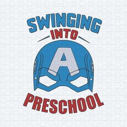 captain america swinging into preschool svg1