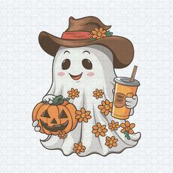 cute ghost halloween bougie ghost cowboy ghost png1