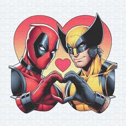 marvel deadpool and wolverine besties in love png