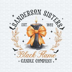 sanderson sisters black flame candle company est 1692 png
