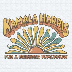vintage kamala harris for a brighter tomorrow svg