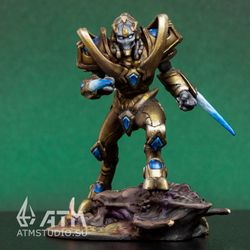 Protoss Zealot from StarCraft painted metal miniature figure