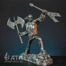 Eddie Riggs from Brutal Legend metal miniature figure