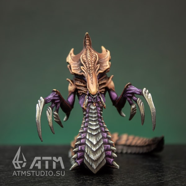 Zerg Hydralisk from StarCraft metal miniature hand paint | Inspire Uplift