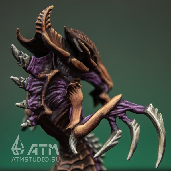 Zerg Hydralisk from StarCraft metal miniature hand paint | Inspire Uplift