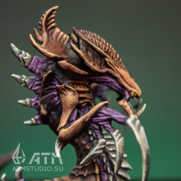Zerg Hydralisk from StarCraft metal miniature hand paint | Inspire Uplift