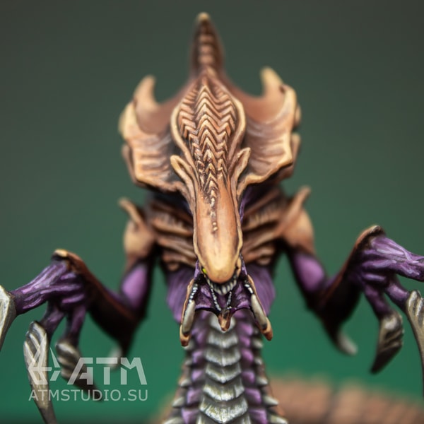 Zerg Hydralisk from StarCraft metal miniature hand paint | Inspire Uplift