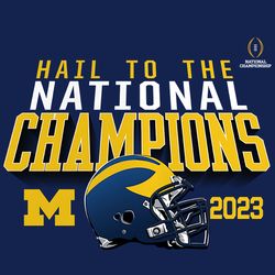 Hail To The National Champions 2023 PNG