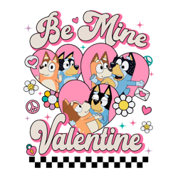 be mine valentine bluey bingo png
