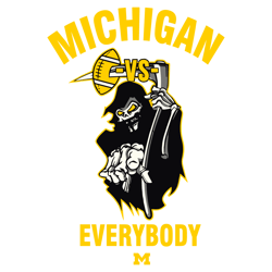 Death Michigan Vs Everybody Football SVG
