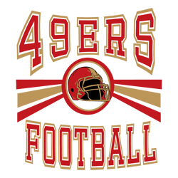 Retro 49ers Football Helmet SVG Digital Download