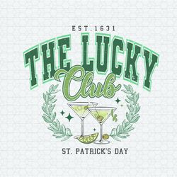 The Lucky Club St Patricks Day Est 1631 PNG
