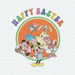 Mickey And Friends Happy Easter SVG