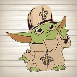 Baby Yoda Star Wars New Orleans Saints Sport SVG