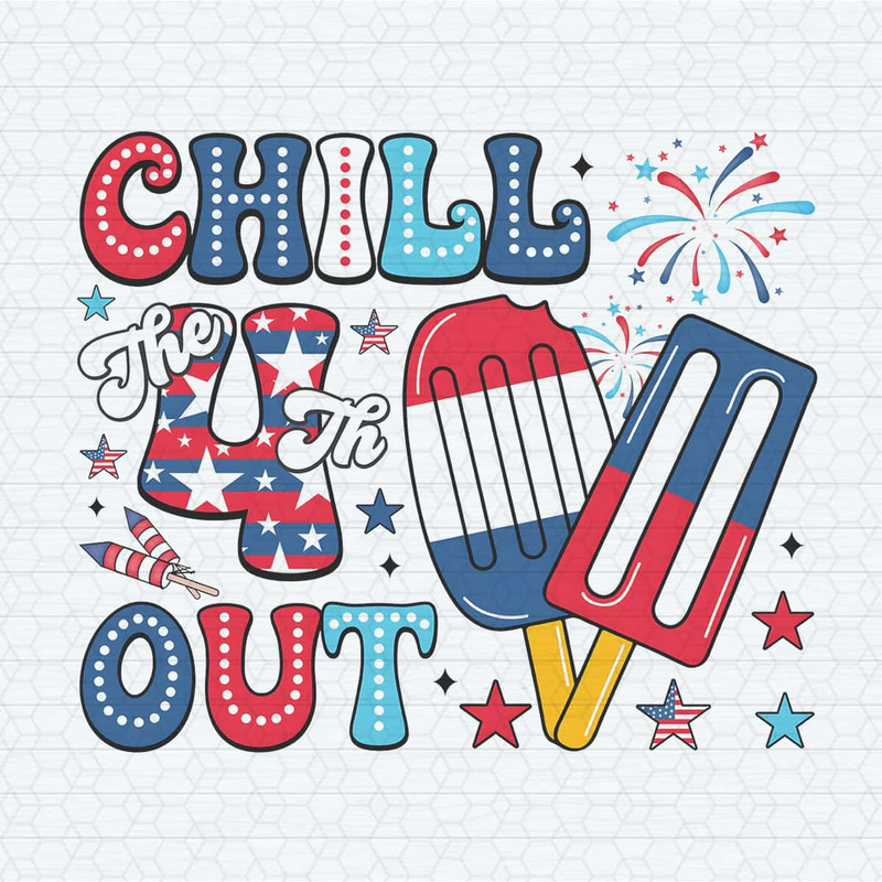 Retro Chill The 4th Out Patriotic Freedom PNG.jpg
