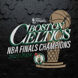boston celtics 2024 nba finals cham1pions trophy svg