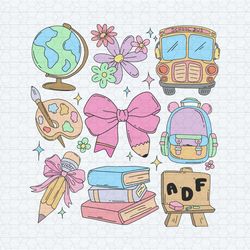 groovy back to school doodles svg