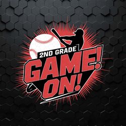 2nd grade game on back to school baseball svg