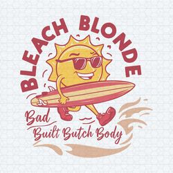 bleach blonde bad built butch body retro svg