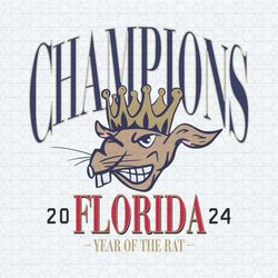 champions florida year of the rat 2024 svg