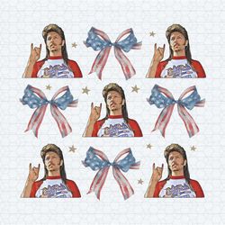 joe dirt 4th of july coquette ribbon bow png