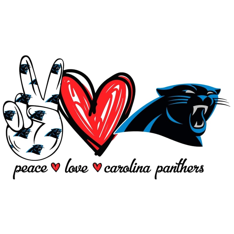 Peace Love Carolina Panthers Svg Panthers Logo Svg Cricut File.jpg