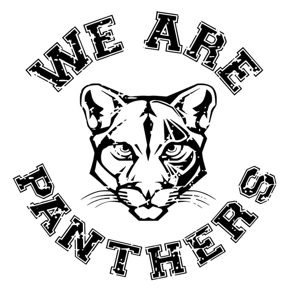 We Are Panthers, Distressed Panthers High School Mascot Cricut Cut Files , Silhouette.jpg