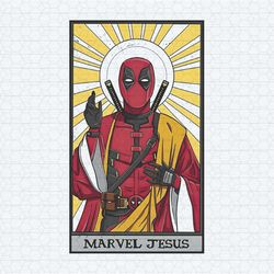 funny deadpool jesus tarot card deadpool wolverine png