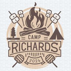 ladies men matching custom camp richards svg